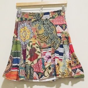 Desigual Beautiful Multicolor Patchwork Skirt